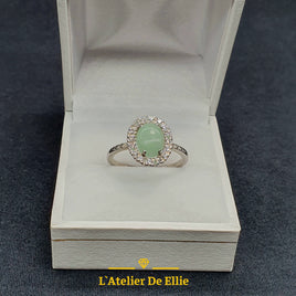 Silver Ring Aventurine