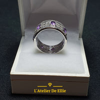 Amethyst Silver Ring