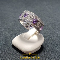 Amethyst Silver Ring