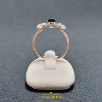 Silver Ring Ribbon and Onyx