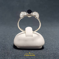 Silver Ring Ribbon and Onyx