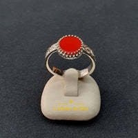 Silver Ring Red Agate