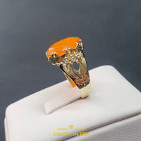 Gold Ring Fire Opal
