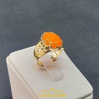 Gold Ring Fire Opal