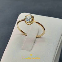 Gold Ring Aquamarine