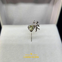 Silver Brooch Cupid
