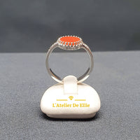 Silver Ring Red Agate